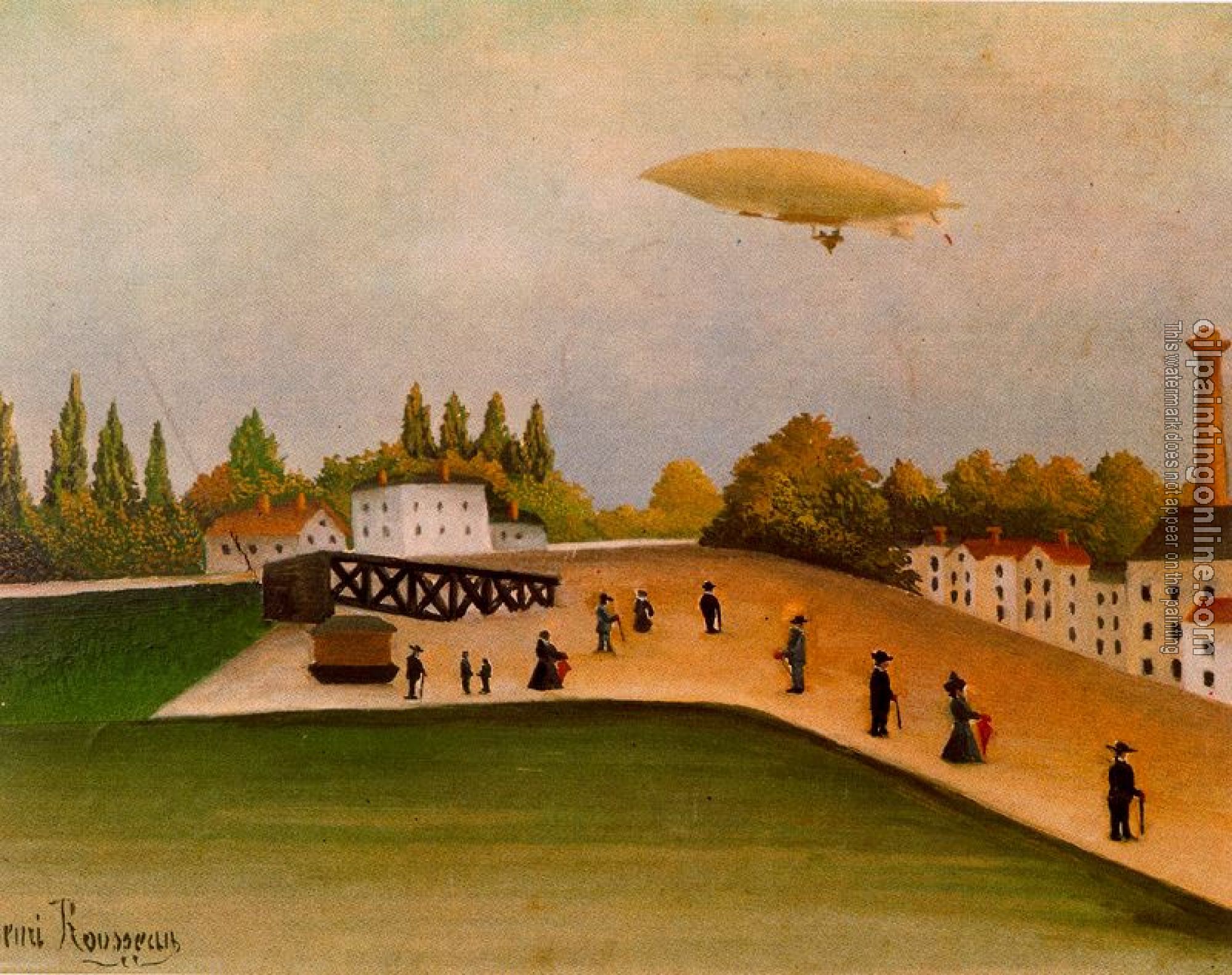 Henri Rousseau - View of the Quai DOvry